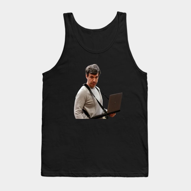 Nathan Fielder Laptop Strap Tank Top by Shoppetite